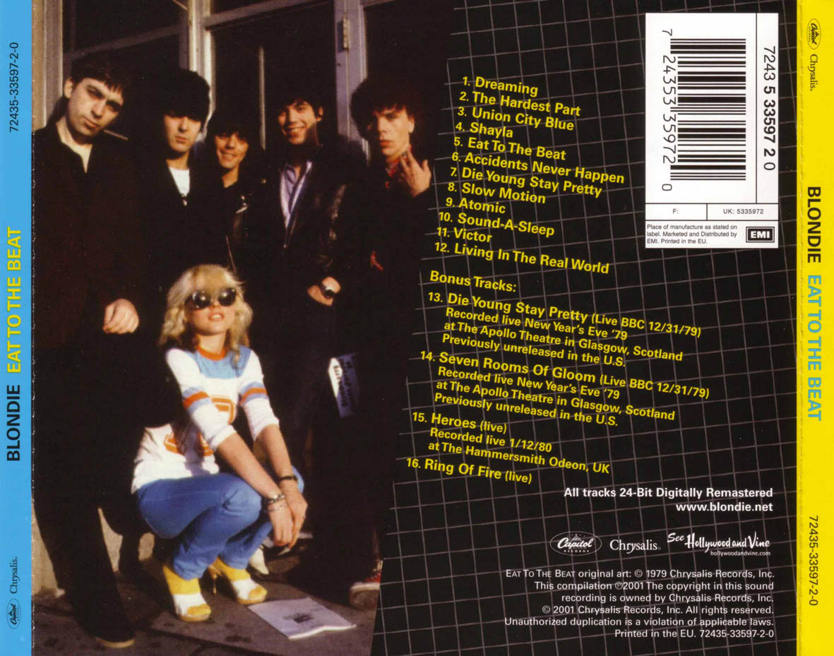 Car�tula Frontal de Blondie - Eat To The Beat