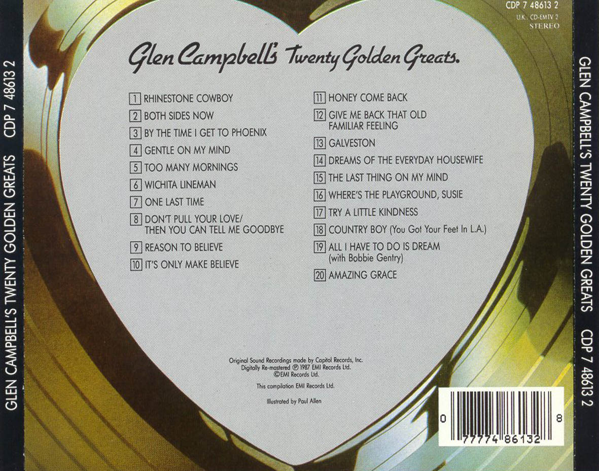 Glen Campbell 20 Golden Greats