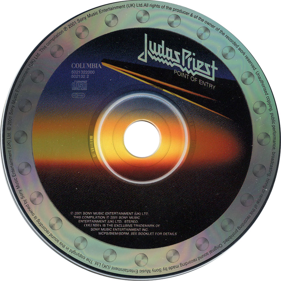 Car Tula Cd De Judas Priest Point Of Entry Portada