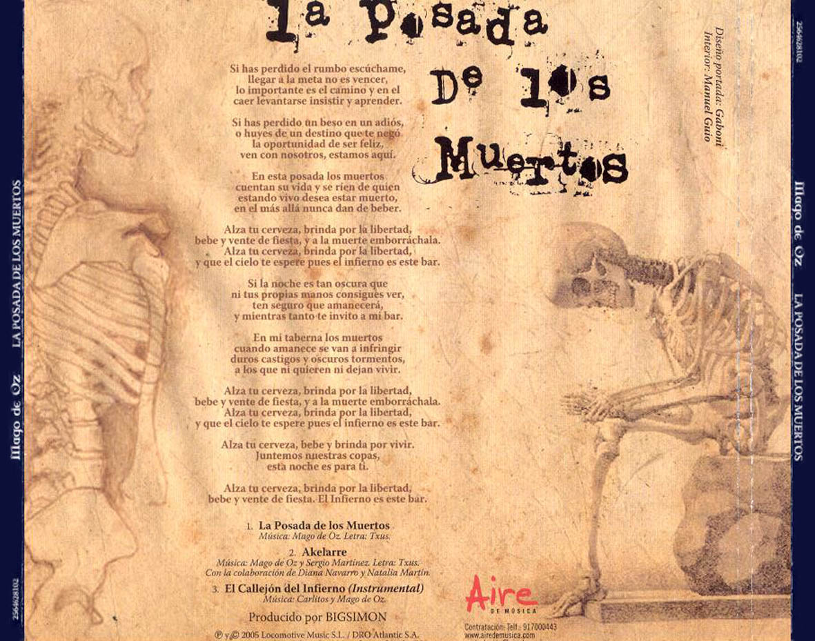 Carátula Cd de Mägo De Oz - La Posada De Los Muertos (Cd Single)