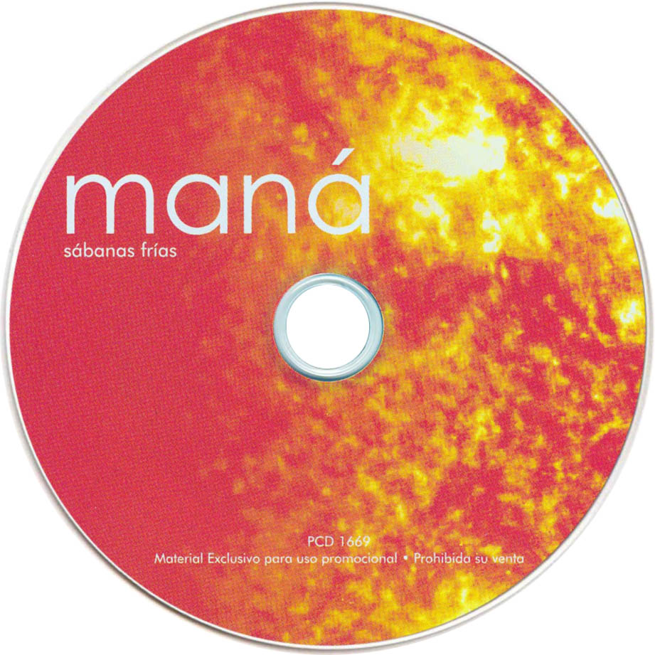 Car�tula Trasera de Mana - Sabanas Frias (Cd Single)