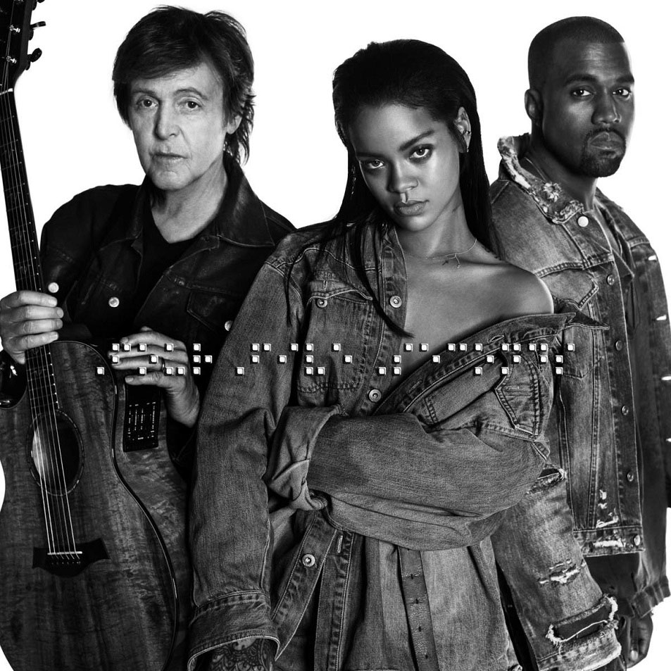 3 MONTHS · 1 SONG (2015) [I] Rihanna-FourFiveSeconds_(Featuring_Kanye_West_y_Paul_McCartney)_(CD_Single)-Frontal