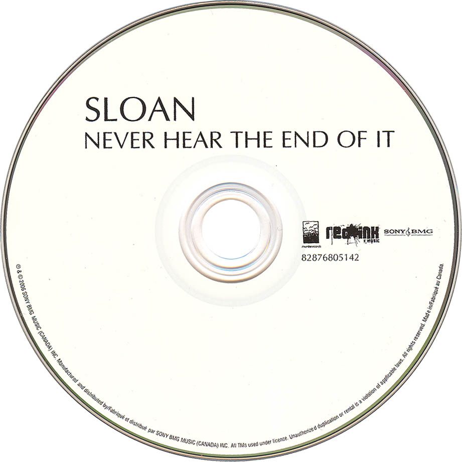 Sloan Never Hear The End Of It Rar