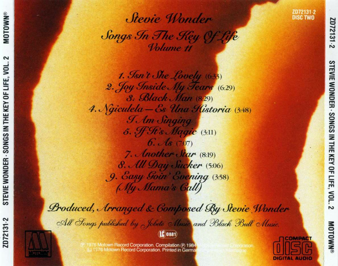 Stevie Wonder: Songs in the Key of Life Album Review