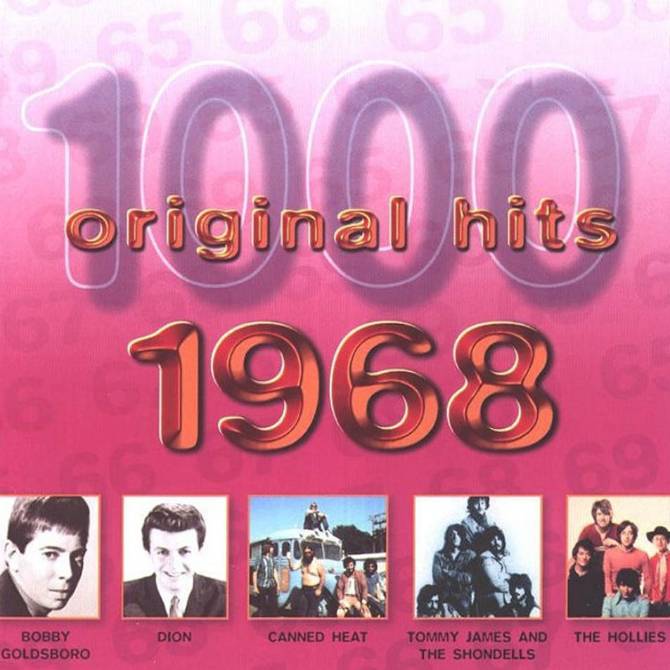 Cartula Frontal de 1000 Original Hits 1968