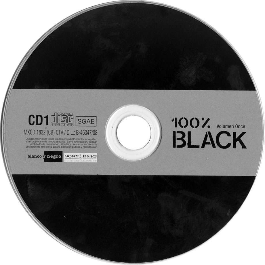 Cartula Cd1 de 100% Black Volumen 11