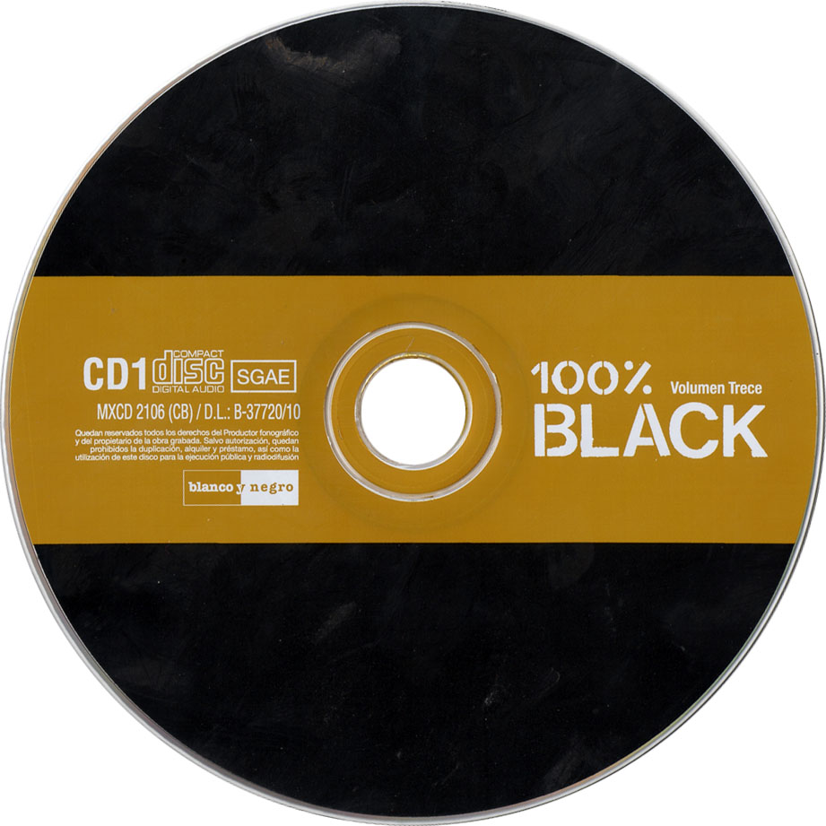 Cartula Cd1 de 100% Black Volumen 13