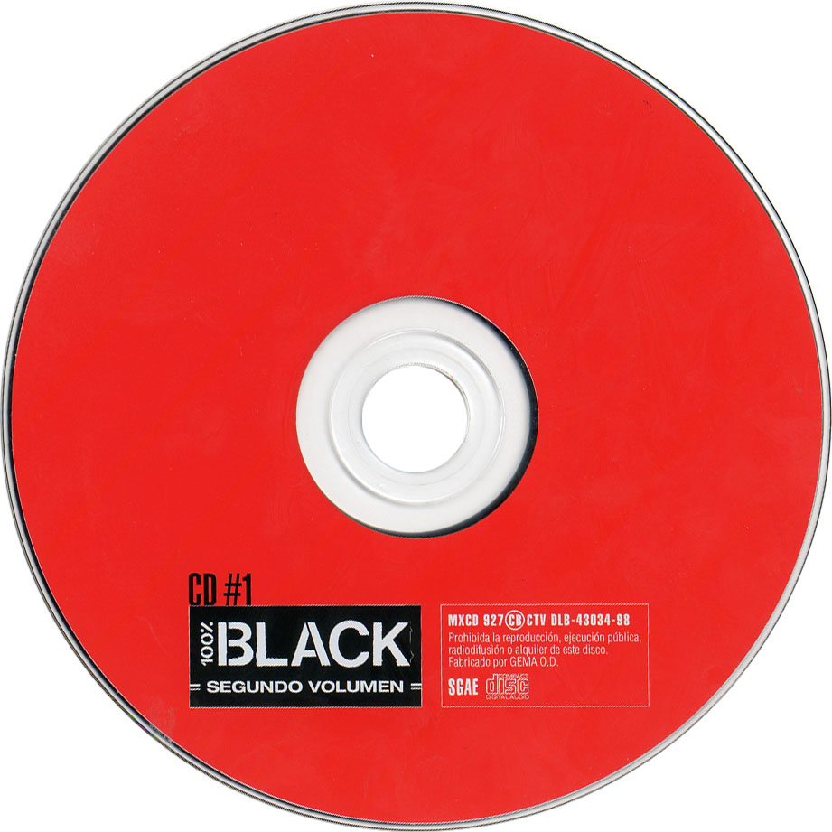 Cartula Cd1 de 100% Black Volumen 2