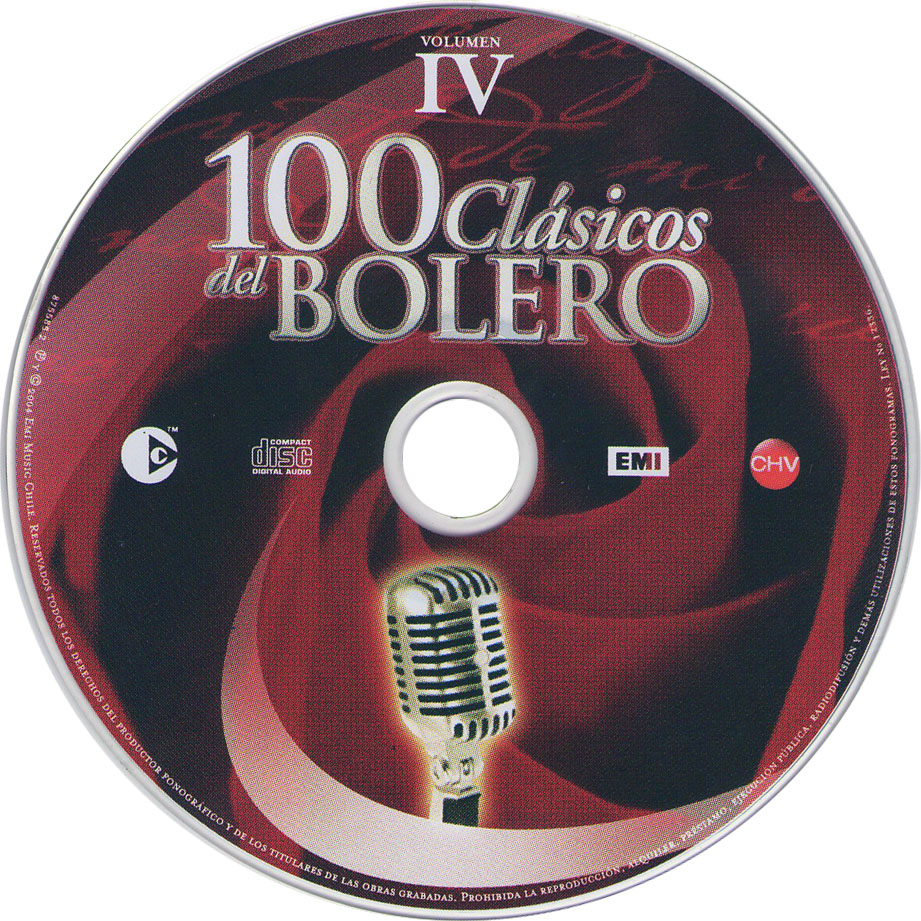 Car�tula Cd4 de 100 Clasicos Del Bolero