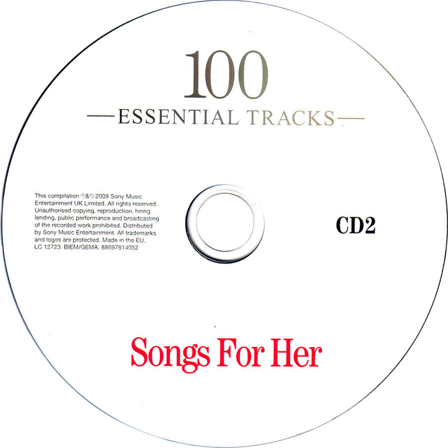 Cartula Cd2 de 100 Essential Songs For Her