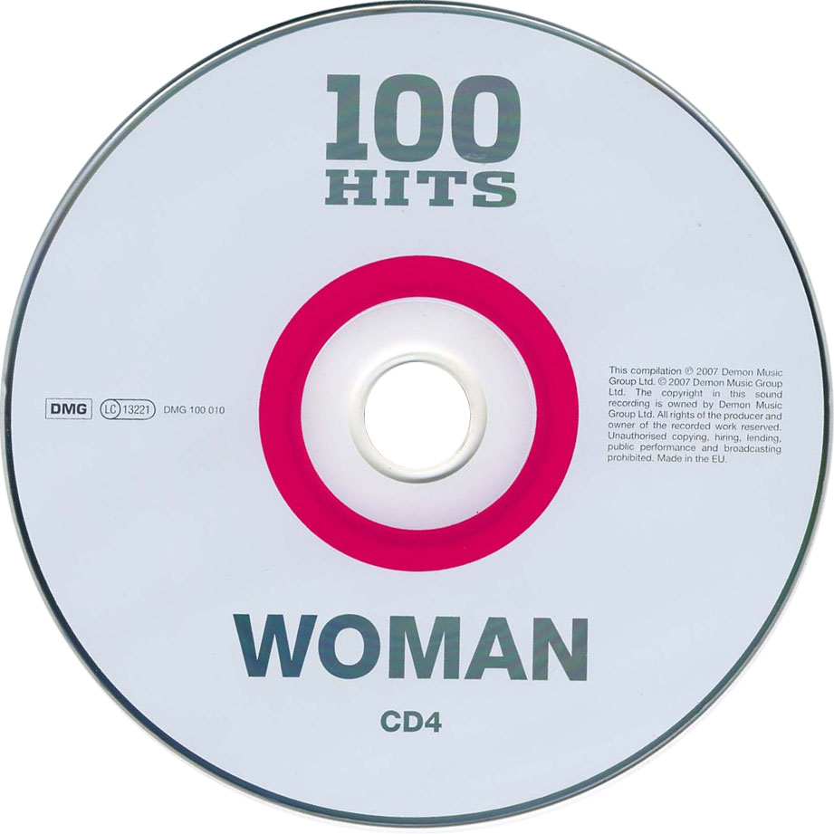 Cartula Cd4 de 100 Hits Woman