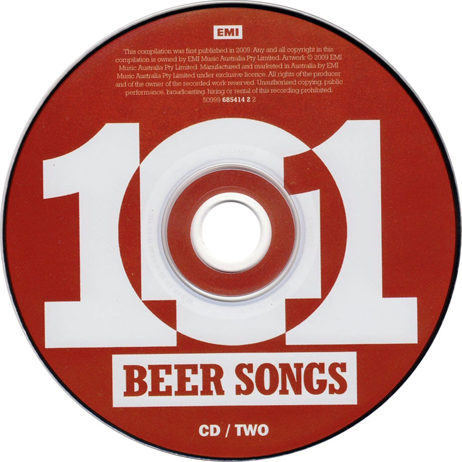 Cartula Cd2 de 101 Beer Songs