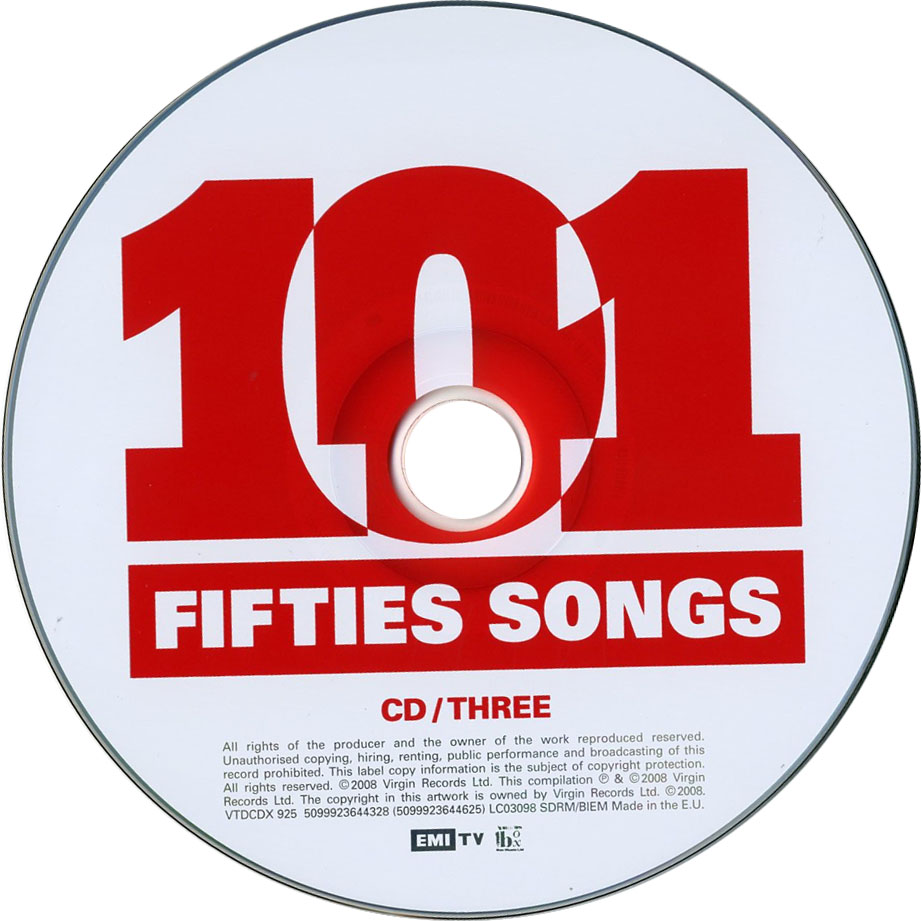Cartula Cd3 de 101 Fifties Songs