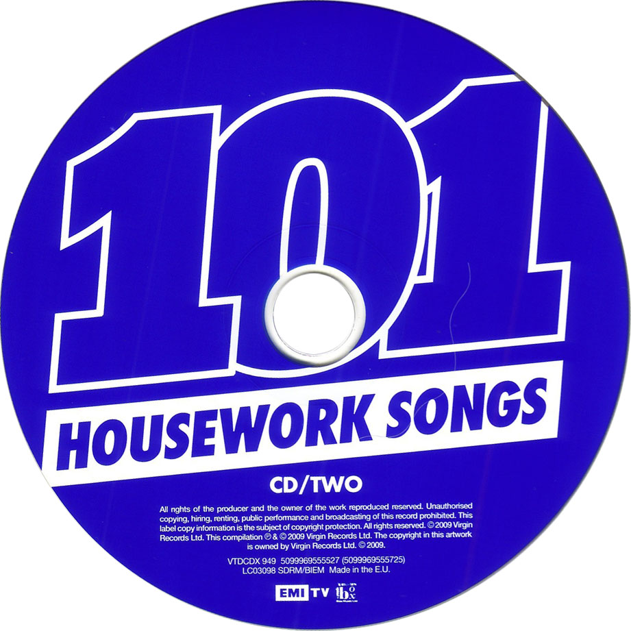 Cartula Cd2 de 101 Housework Songs