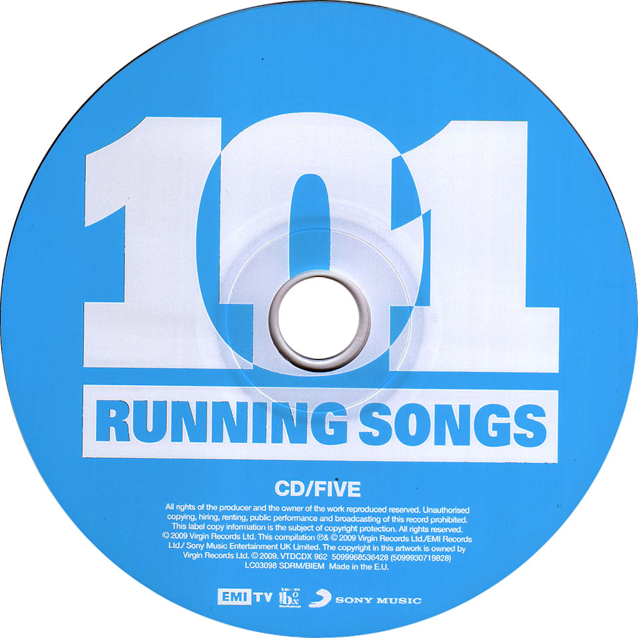 Cartula Cd5 de 101 Running Songs