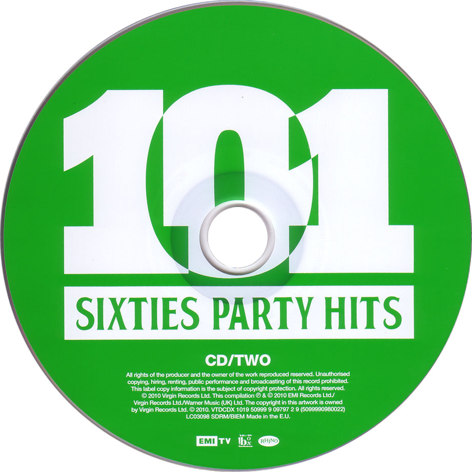Cartula Cd2 de 101 Sixties Party Hits
