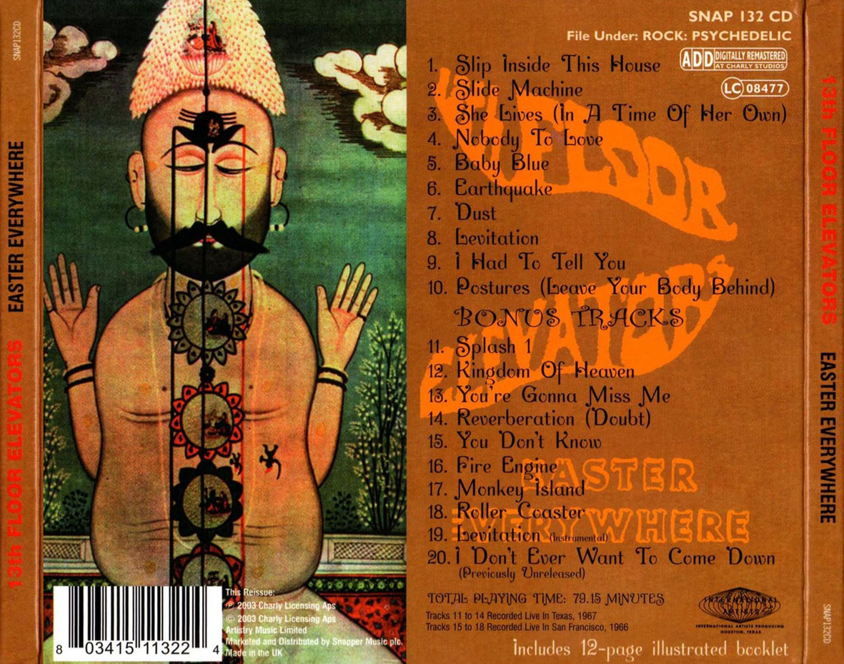 Cartula Trasera de 13th Floor Elevators - Easter Everywhere (Deluxe Edition)