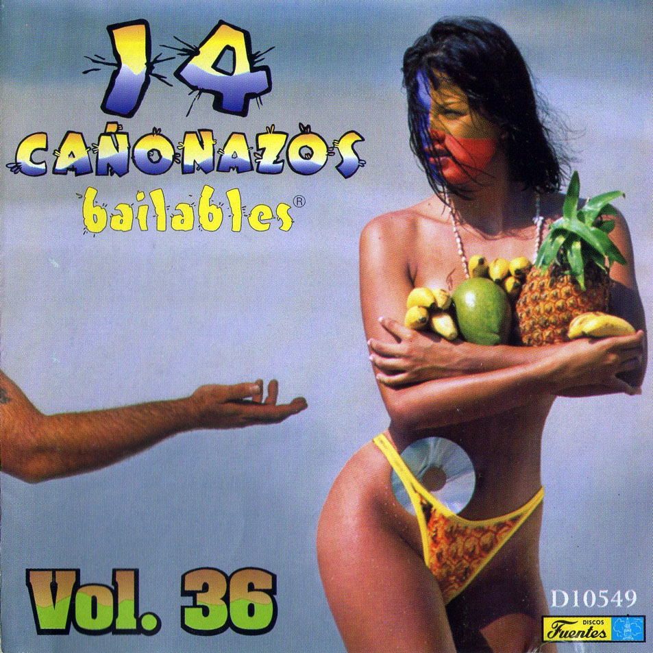 Cartula Frontal de 14 Caonazos Bailables Volumen 36