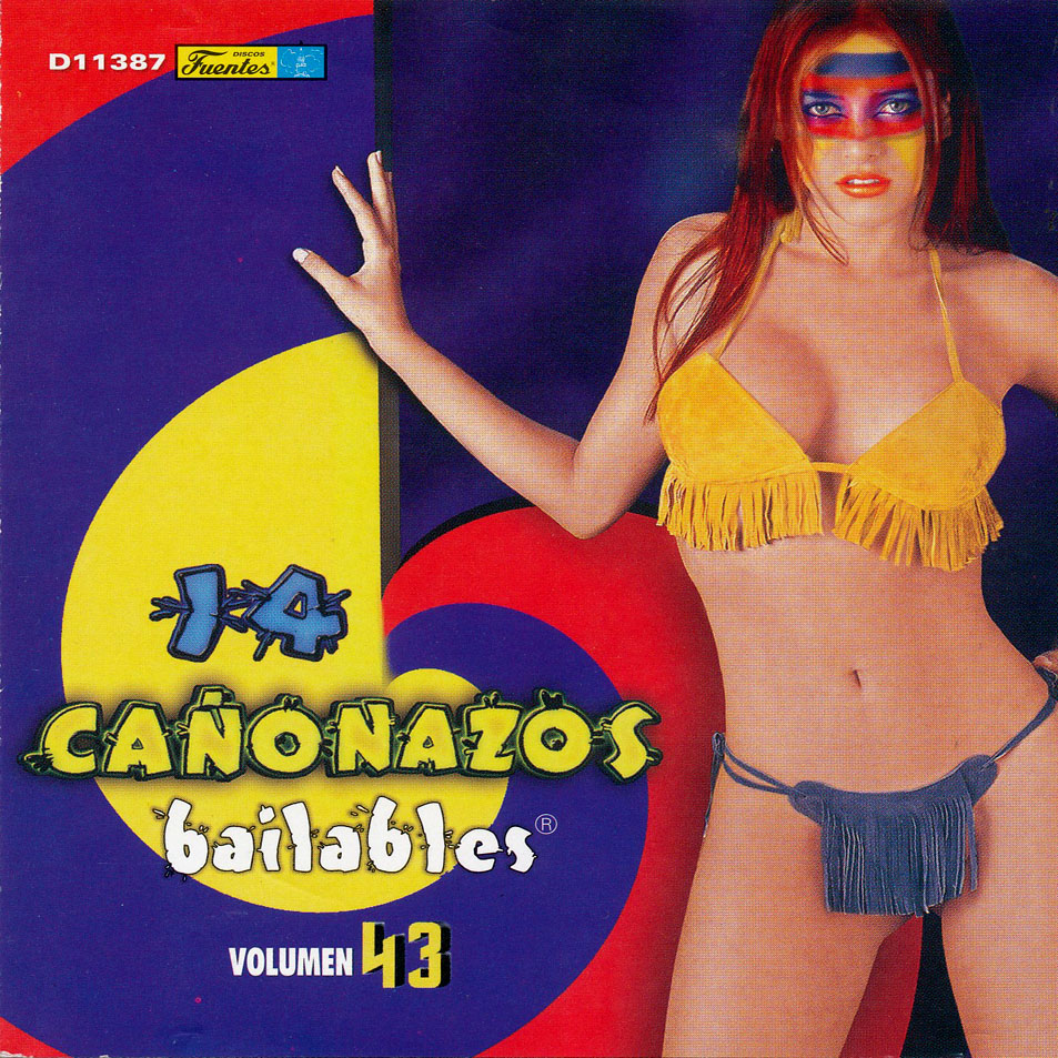 Cartula Frontal de 14 Caonazos Bailables Volumen 43