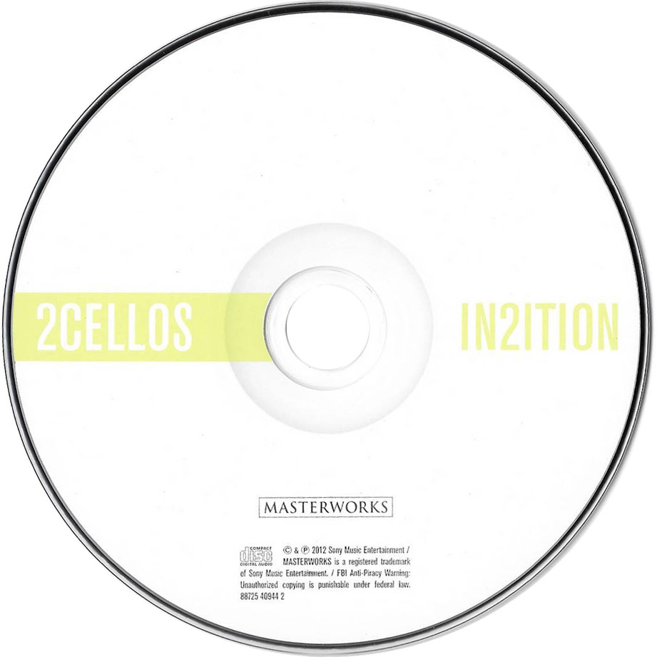 Cartula Cd de 2cellos - In2ition