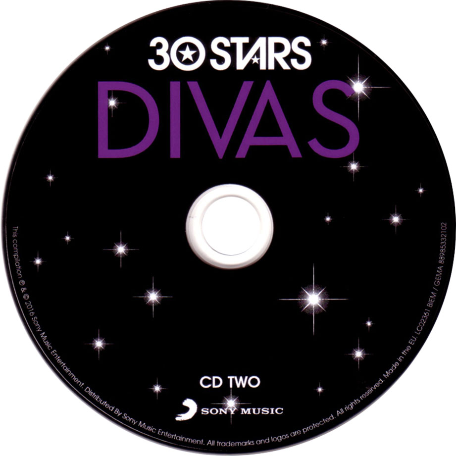 Carátula Cd2 de 30 Stars Divas