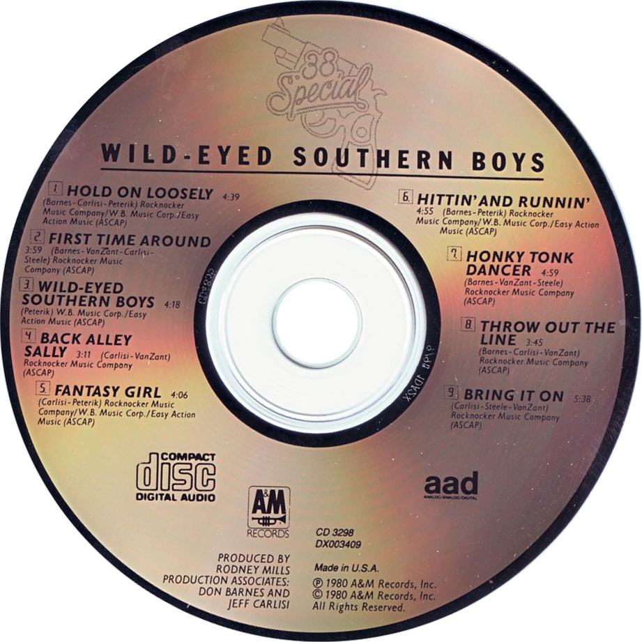 Cartula Cd de 38 Special - Wild Eyed Southern Boys
