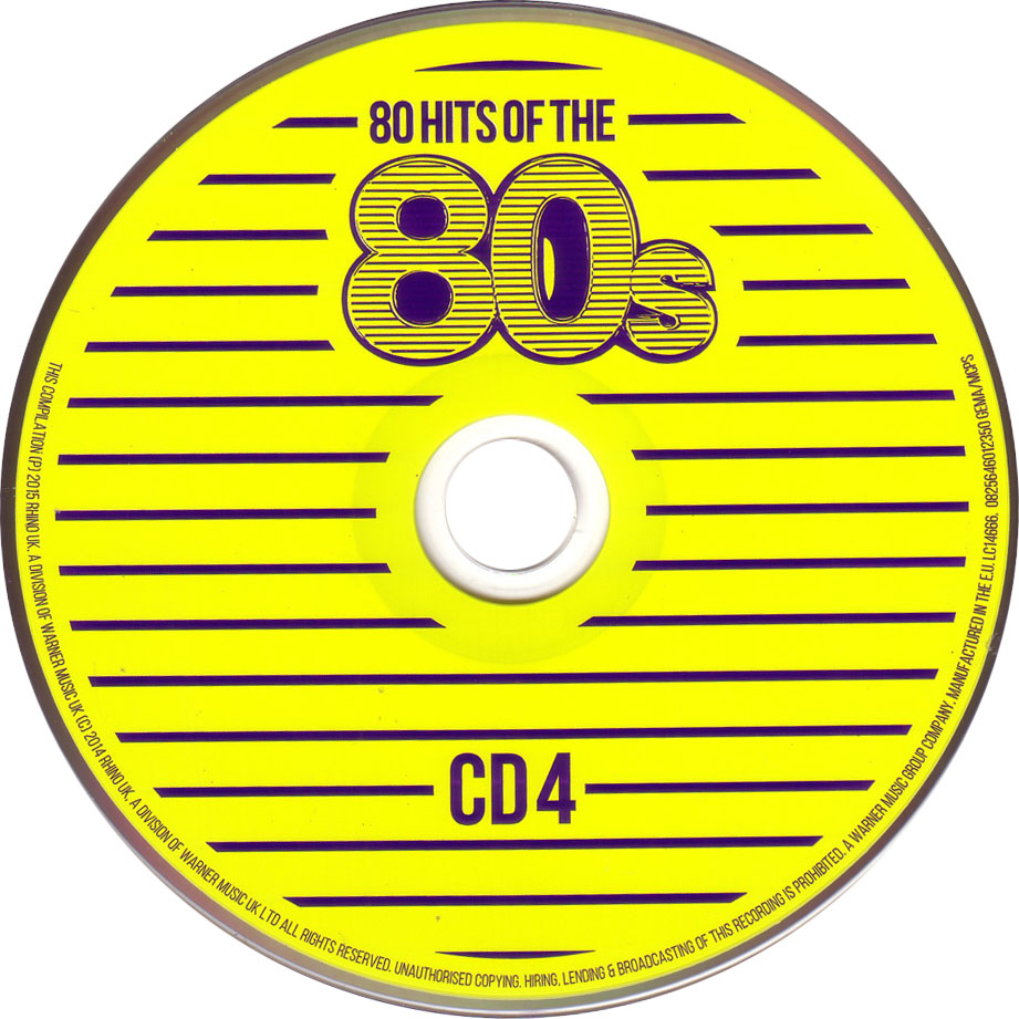 Cartula Cd4 de 80 Hits Of The 80s