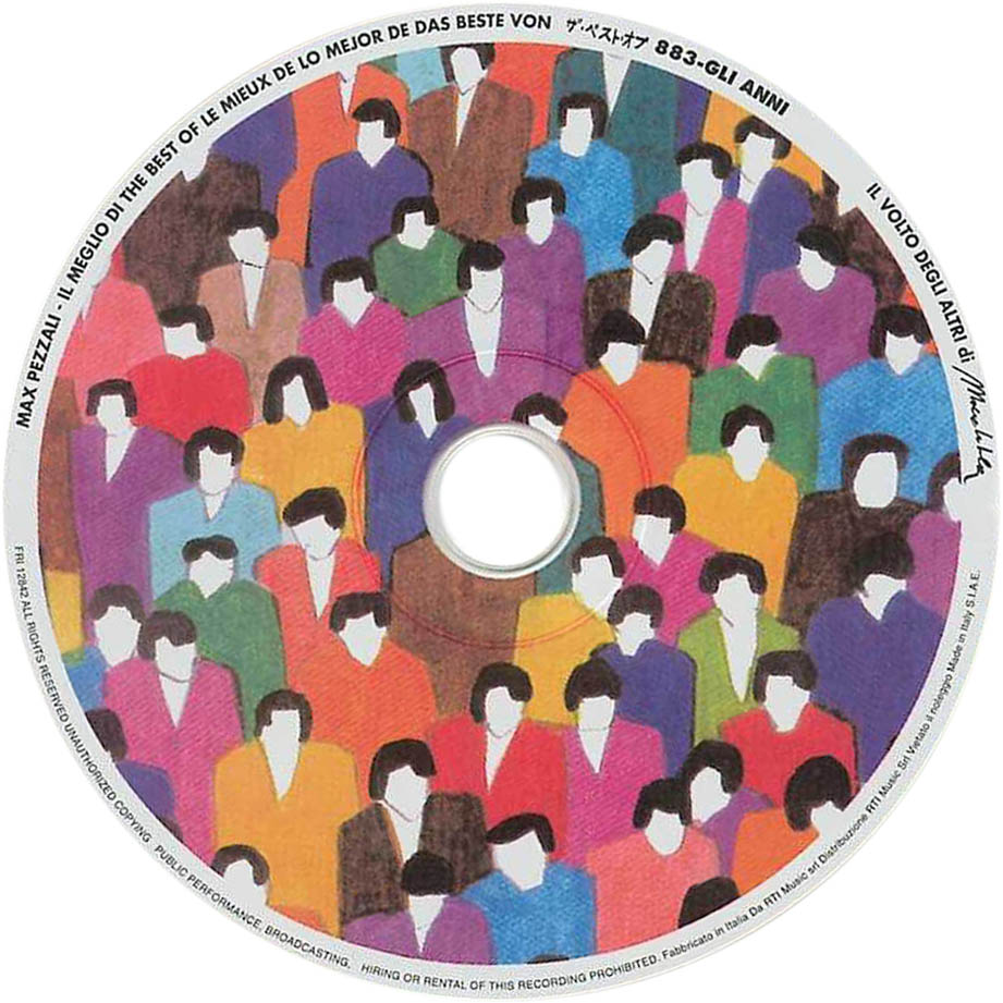 Cartula Cd de 883 - Gli Anni