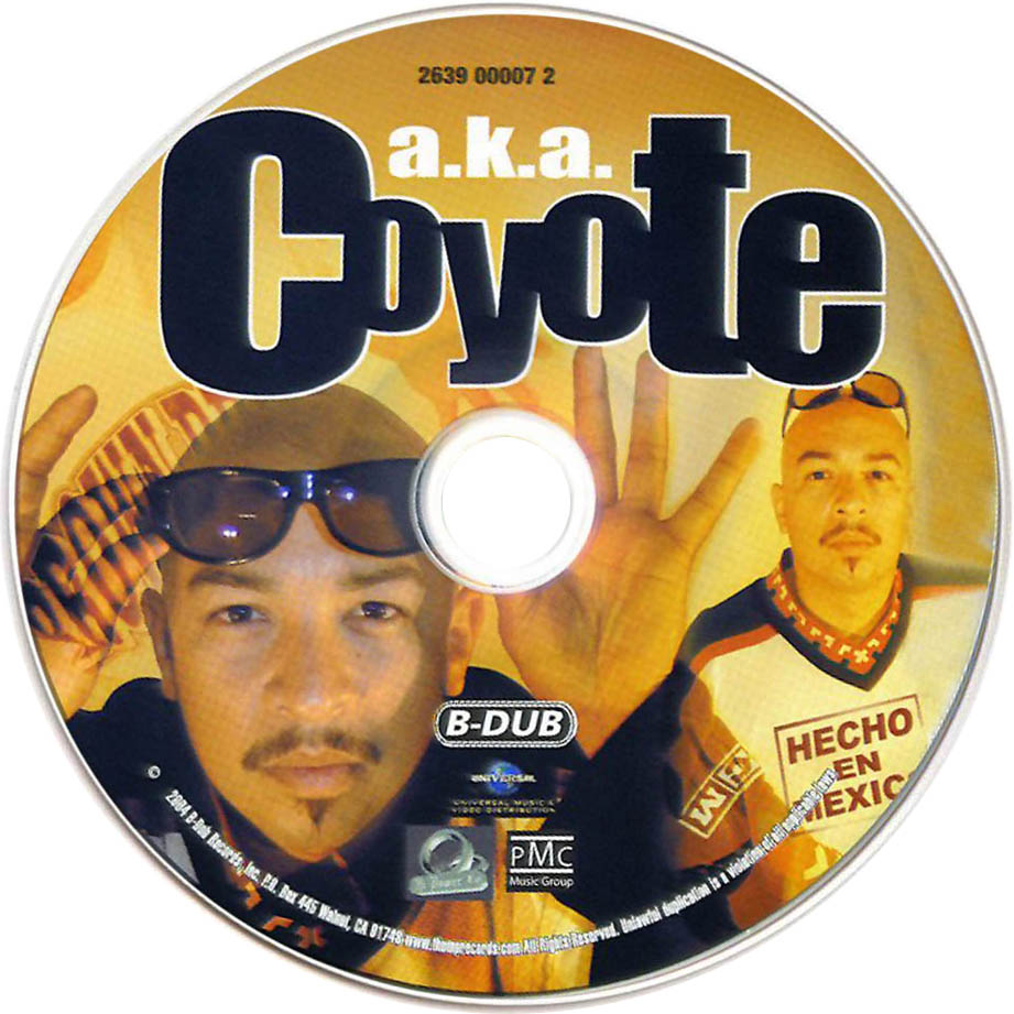 Cartula Cd de Aka Coyote - Hecho En Mexico