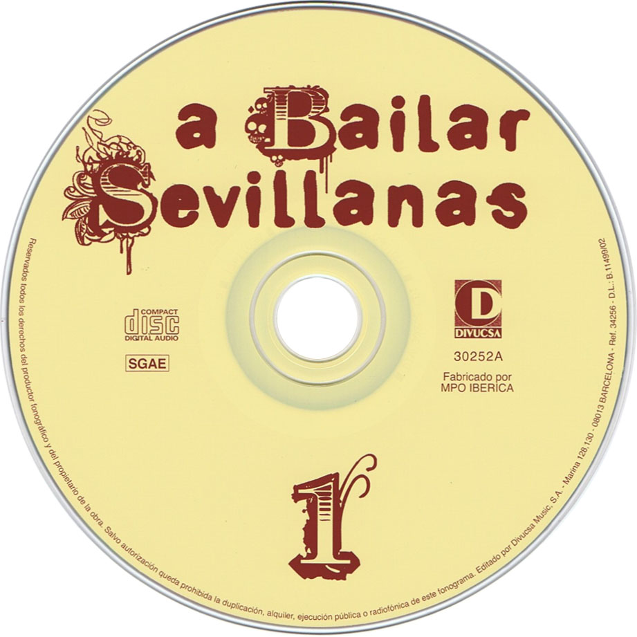 Cartula Cd1 de A Bailar Sevillanas