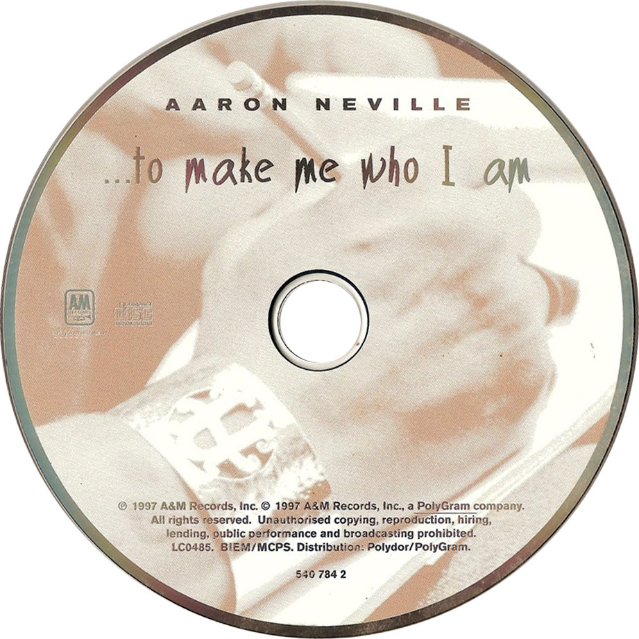 Cartula Cd de Aaron Neville - To Make Me Who I Am