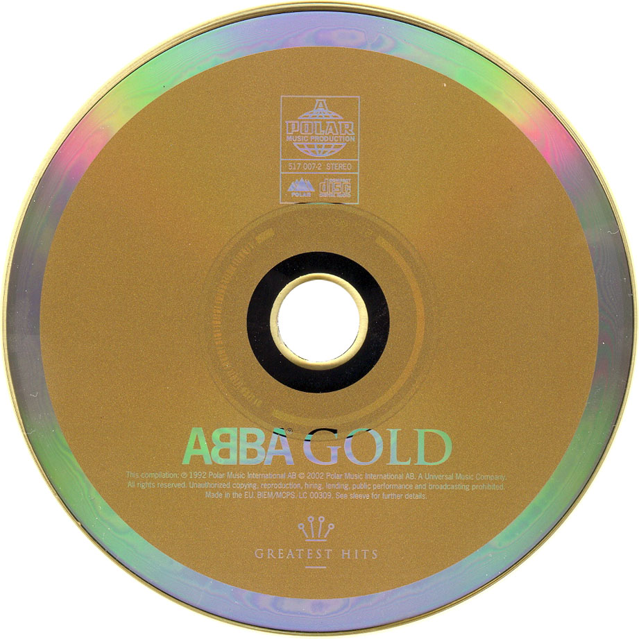 Cartula Cd1 de Abba - Gold: Greatest Hits (2003)