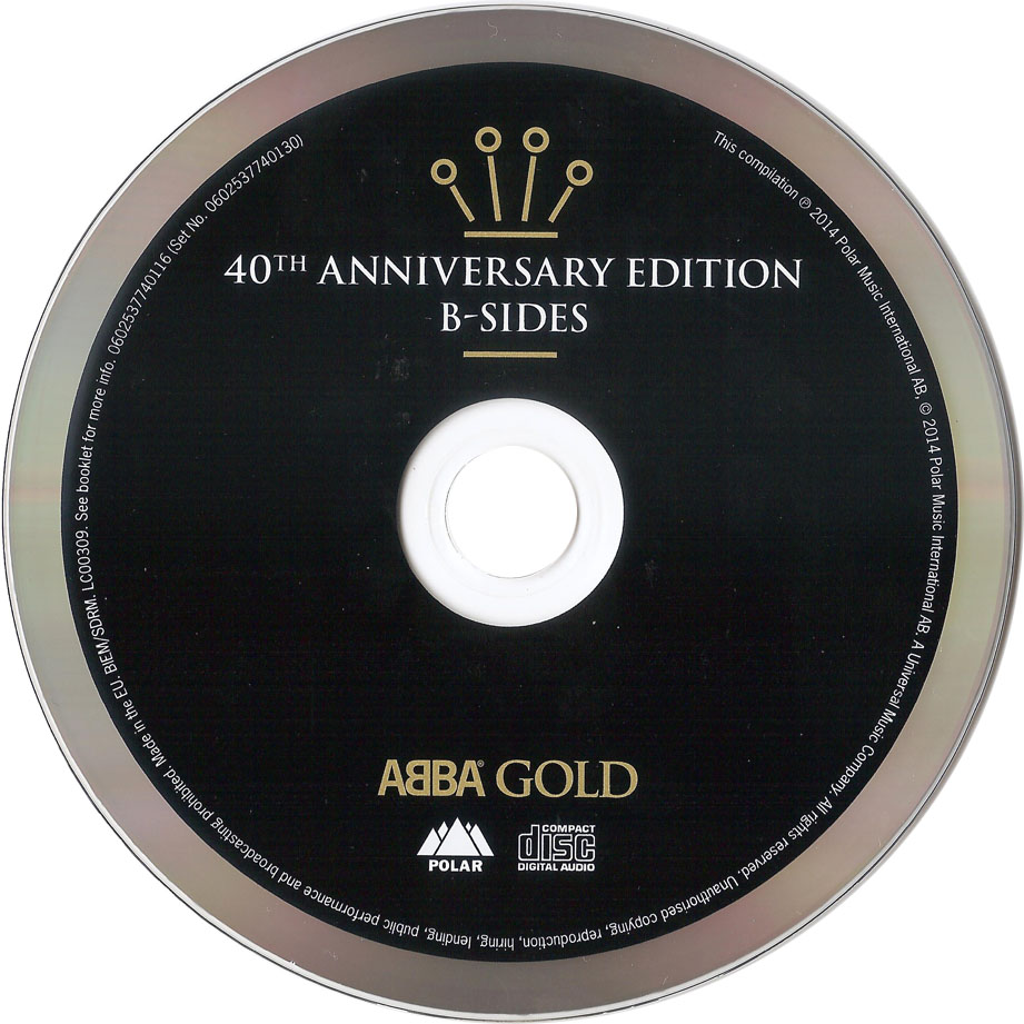 Cartula Cd3 de Abba - Gold: Greatest Hits (40th Anniversary Edition)