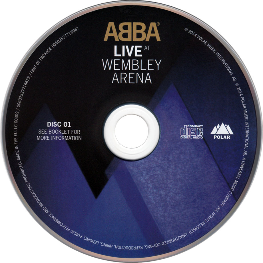Cartula Cd1 de Abba - Live At Wembley Arena