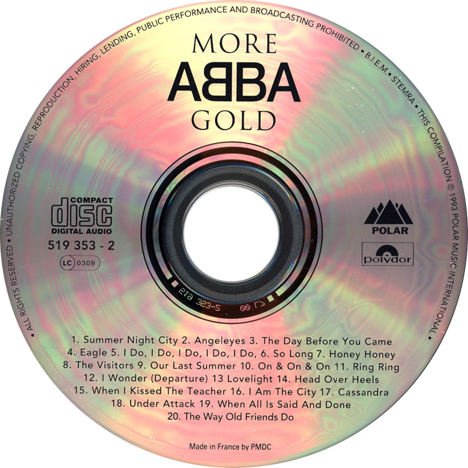 Cartula Cd de Abba - More Abba Gold: More Abba Hits