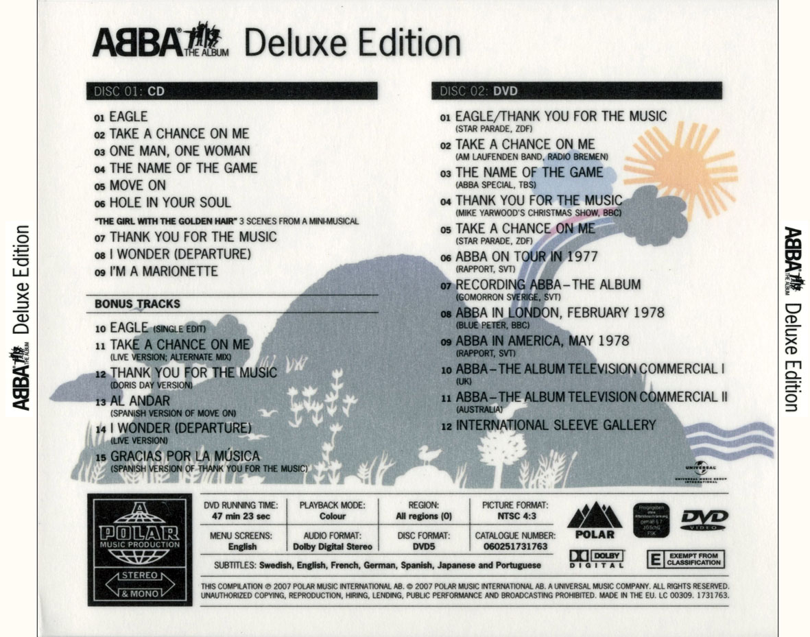 Cartula Trasera de Abba - The Album (Deluxe Edition)