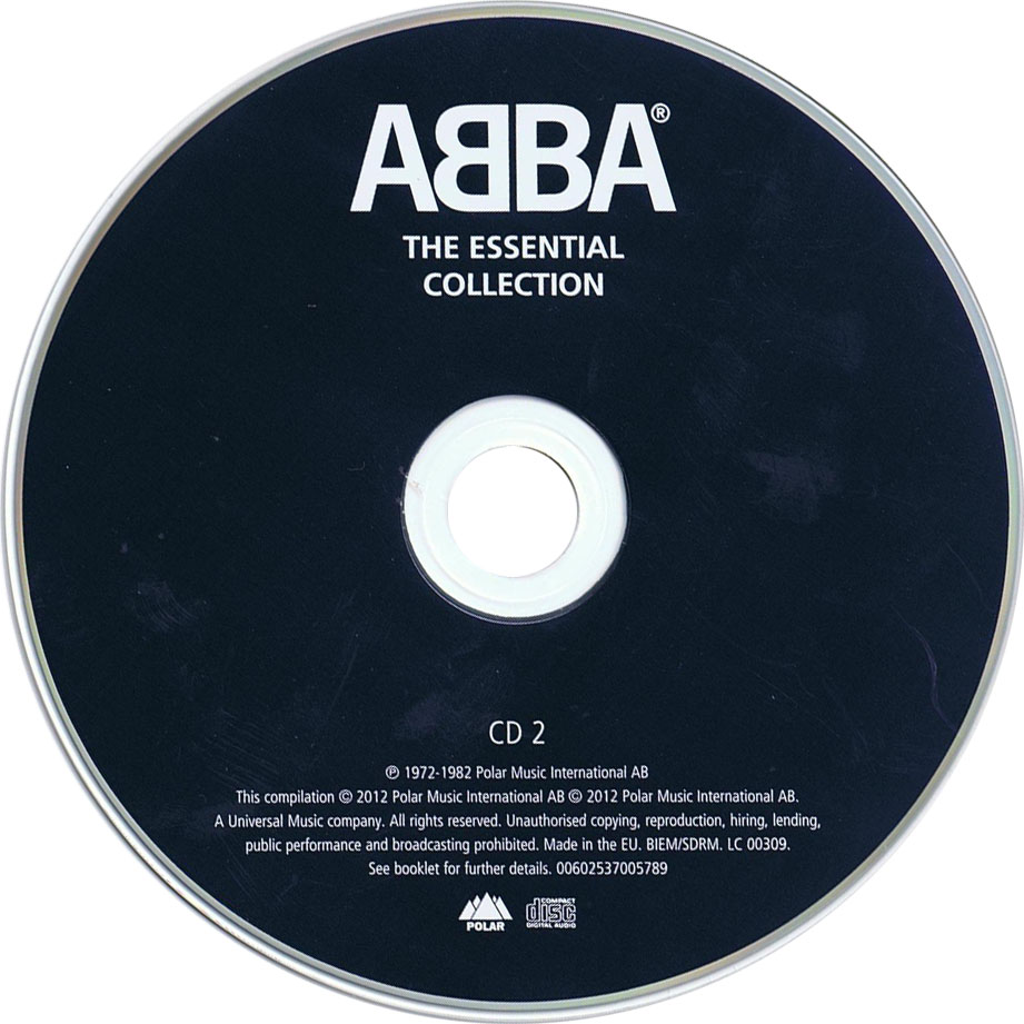 Cartula Cd2 de Abba - The Essential Collection