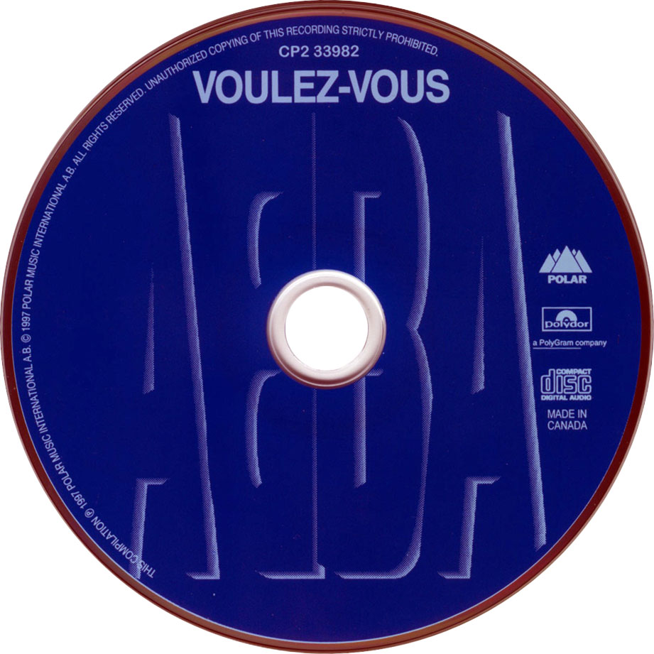 Cartula Cd de Abba - Voulez-Vous (1997)