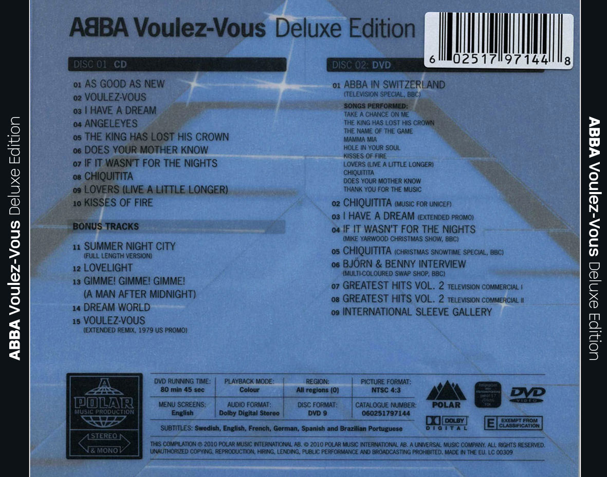 Cartula Trasera de Abba - Voulez-Vous (Deluxe Edition)
