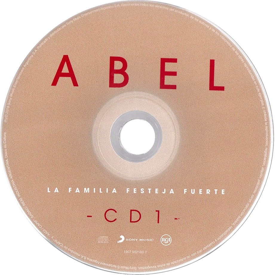 Cartula Cd1 de Abel Pintos - La Familia Festeja Fuerte
