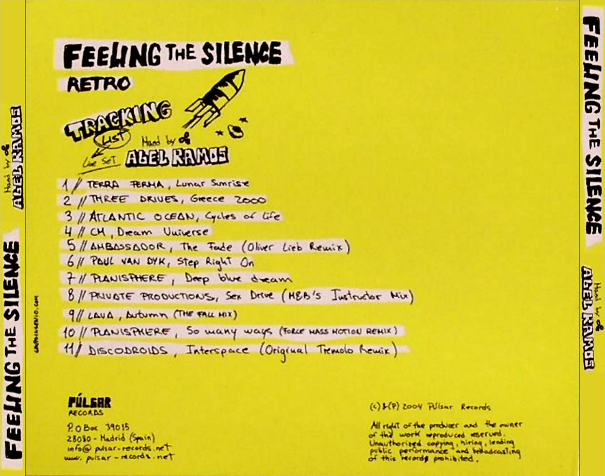 Cartula Trasera de Abel Ramos - Feeling The Silence