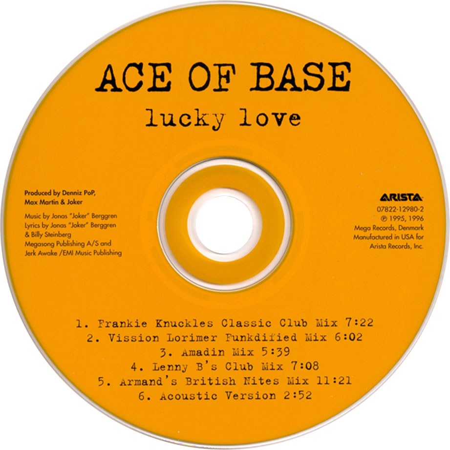 Cartula Cd de Ace Of Base - Lucky Love (Ep)
