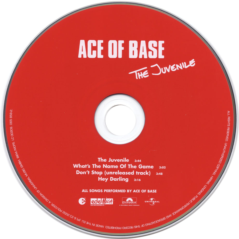 Cartula Cd de Ace Of Base - The Juvenile (Cd Single)