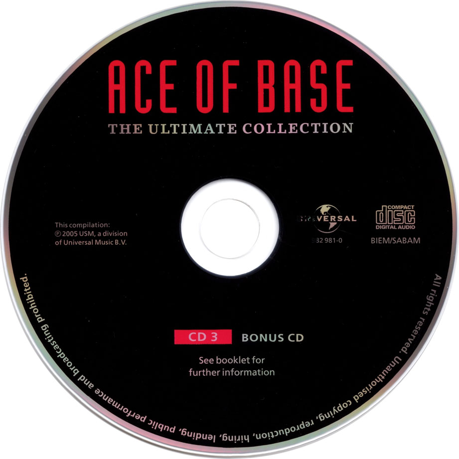 Cartula Cd3 de Ace Of Base - The Ultimate Collection