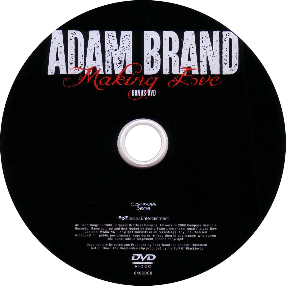 Cartula Dvd de Adam Brand - Blame It On Eve (Limited Edition)