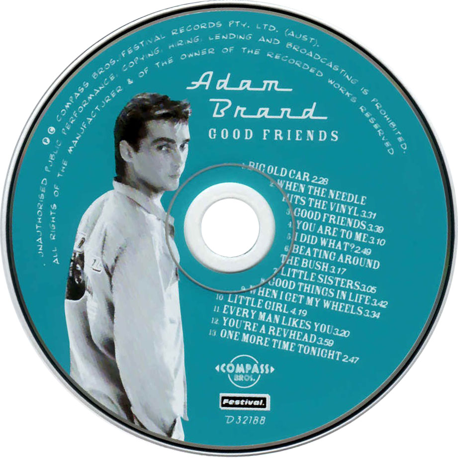 Cartula Cd de Adam Brand - Good Friends