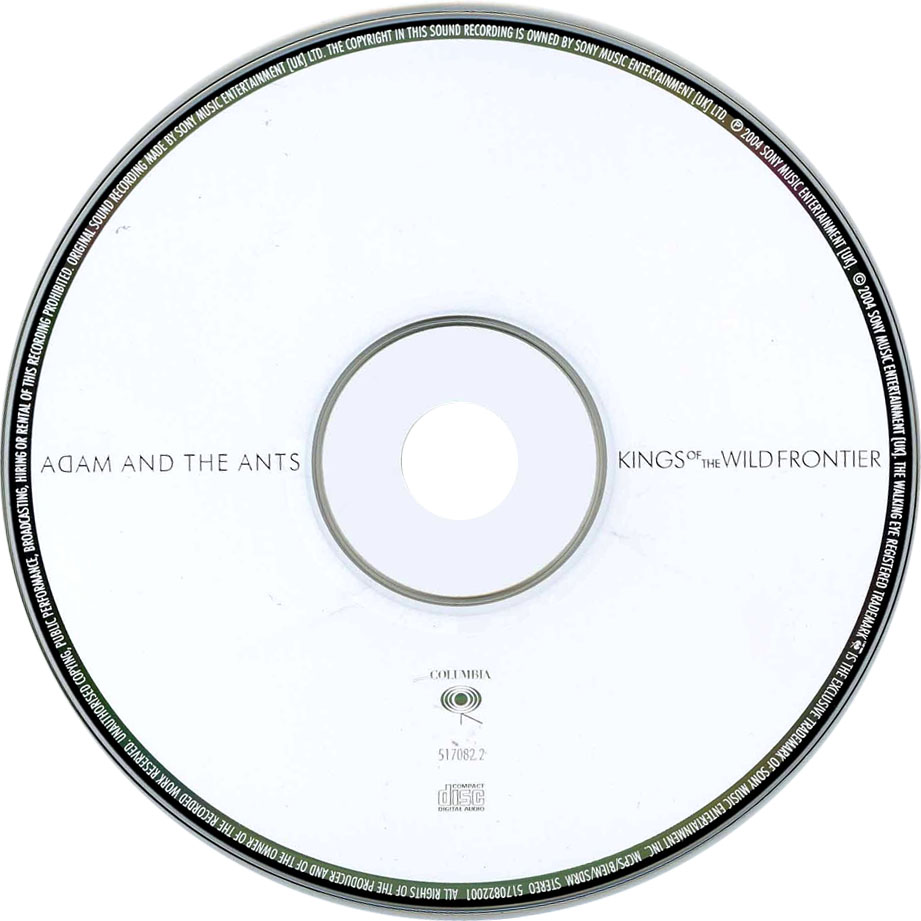 Cartula Cd de Adam & The Ants - Kings Of The Wild Frontier (2004)