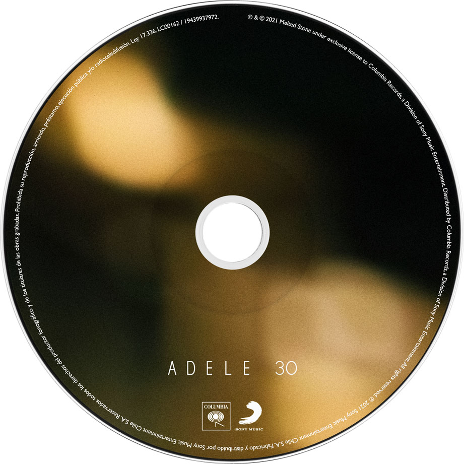 Carátula Cd de Adele - 30