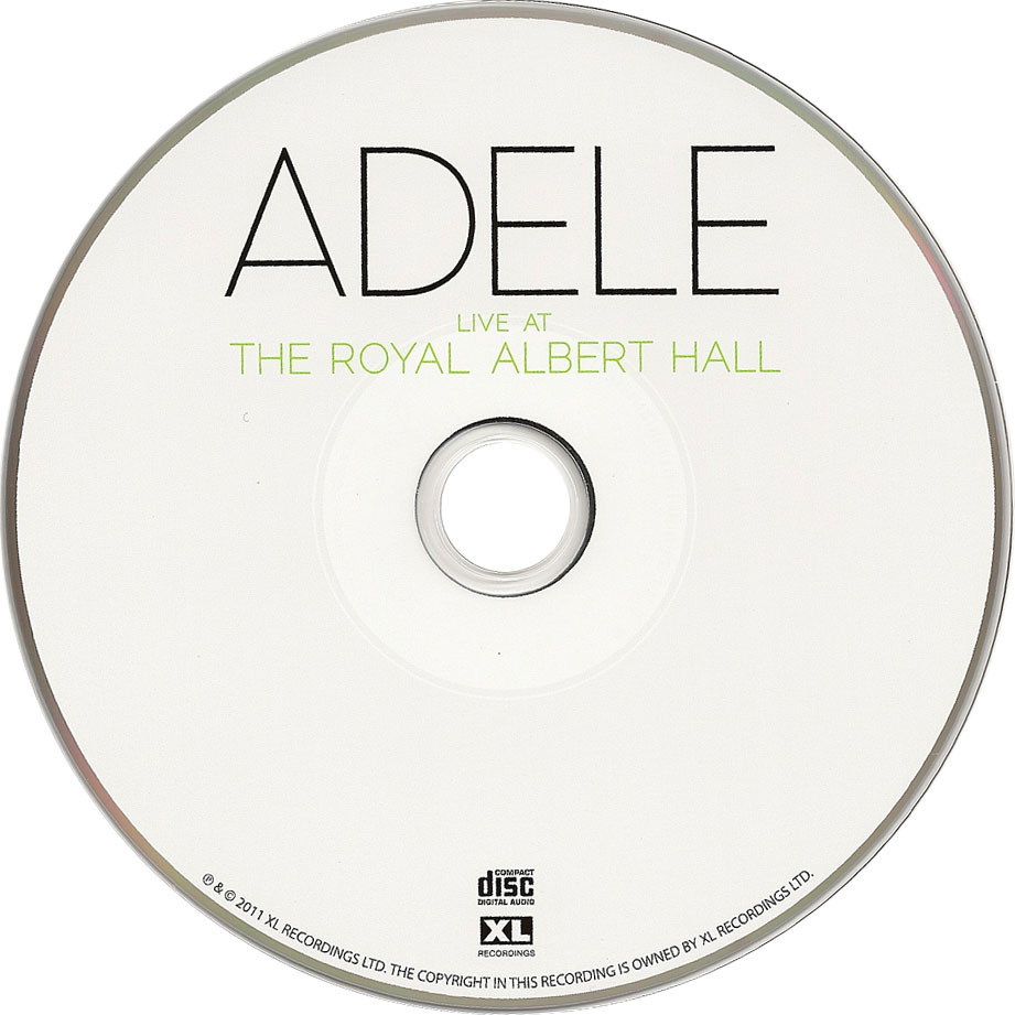 Cartula Cd de Adele - Live At The Royal Albert Hall (Dvd)