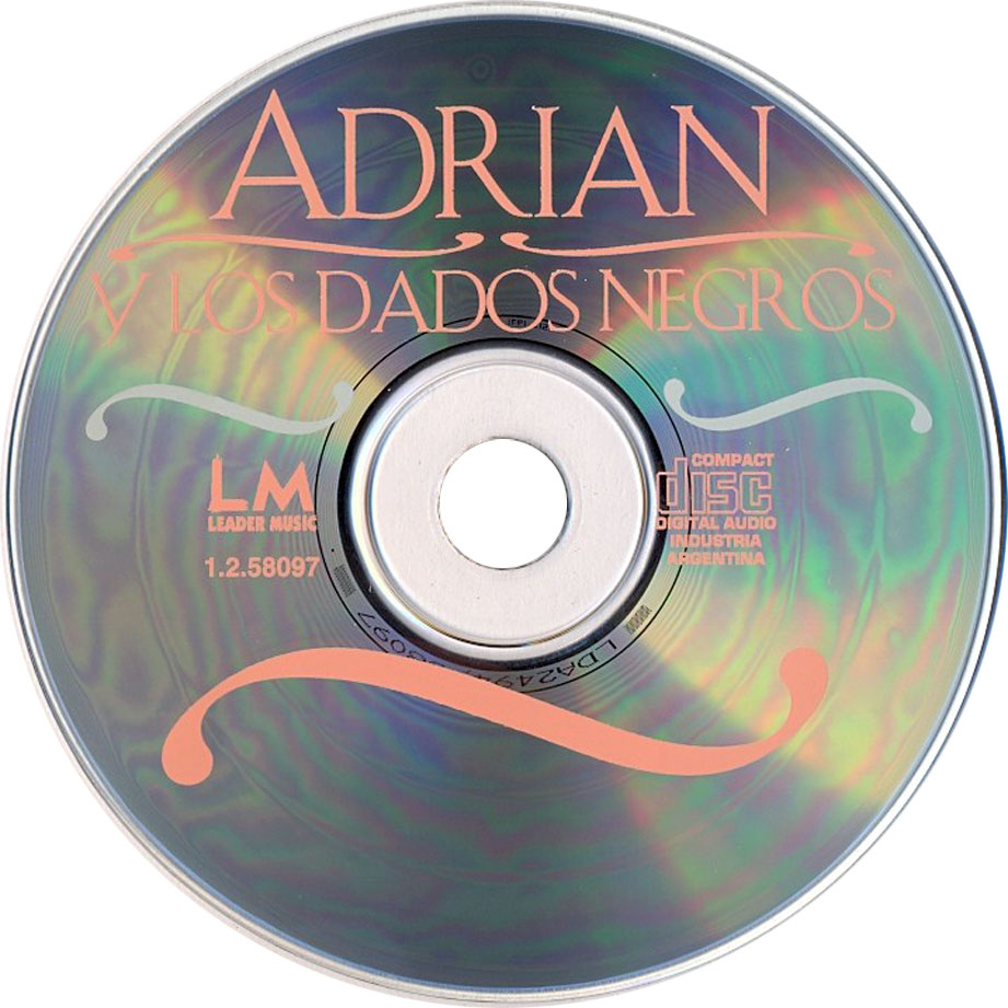 Cartula Cd de Adrian Y Los Dados Negros - Nadie Me Vera Llorar